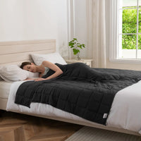Heated Comfort™ Gravity Weighted Blanket – 4/6/8kg for Calming Sleep (Grey)