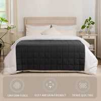 Heated Comfort™ Gravity Weighted Blanket – 4/6/8kg for Calming Sleep (Grey)